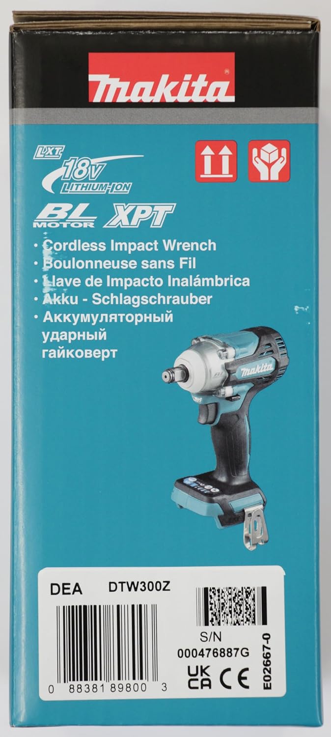 Makita DTW300Z 18V LXT Brushless Impact Wrench – Compact Power, Body Only