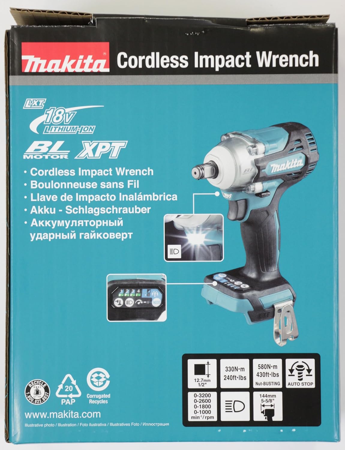 Makita DTW300Z 18V LXT Brushless Impact Wrench – Compact Power, Body Only